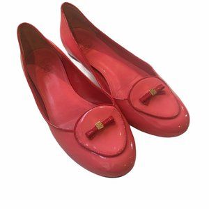 Tory Burch Dakota  leather bow slip on loafer flat